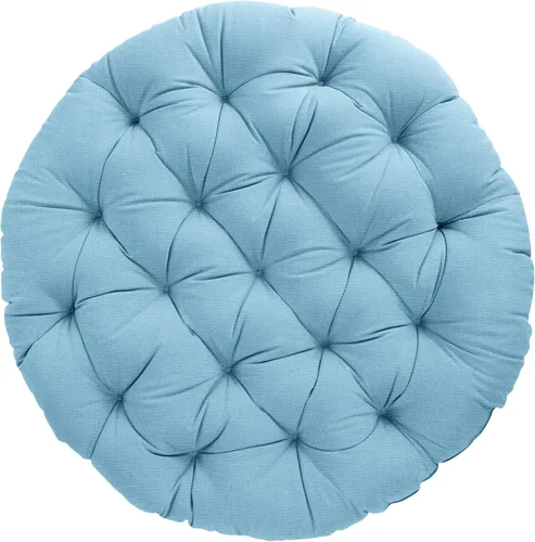 Miniatura 17 de Sorra Home - Cojín con mechones Papasan - Cojín redondo cómodo para silla Bucket & Moon - Cojín de piso con espuma suave para muebles