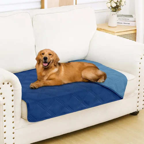 Miniatura 36 de Smiry Funda Impermeable para Cama de Perro, Manta Suave Reversible para Mascotas, Lavable a Prueba de Fugas para Gatos y Perros, Funda para Sofá