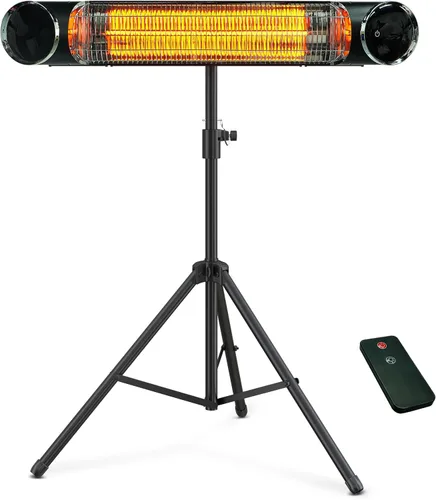 Miniatura 8 de Calentador eléctrico Outdoot independiente, calentador infrarrojo para exteriores e interiores, calentador de garaje eléctrico de 1500 W, control
