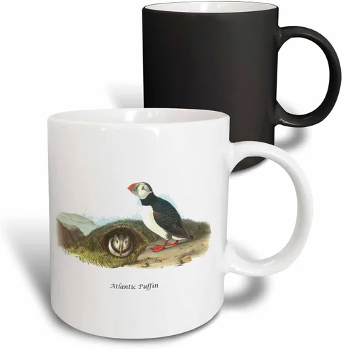 Miniatura 8 de 3dRose, Taza negra bicolor de 11 oz, negro/blanco