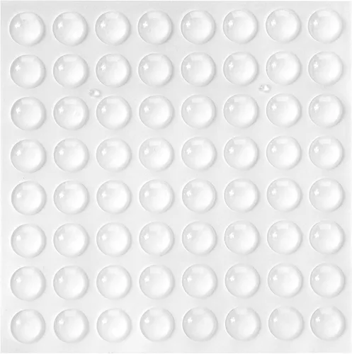 CHUNZEXI Paquete de 100 topes transparentes para puerta de gabinete, tapones de silicona de 5/16 pulgadas de diámetro para armarios y cajones