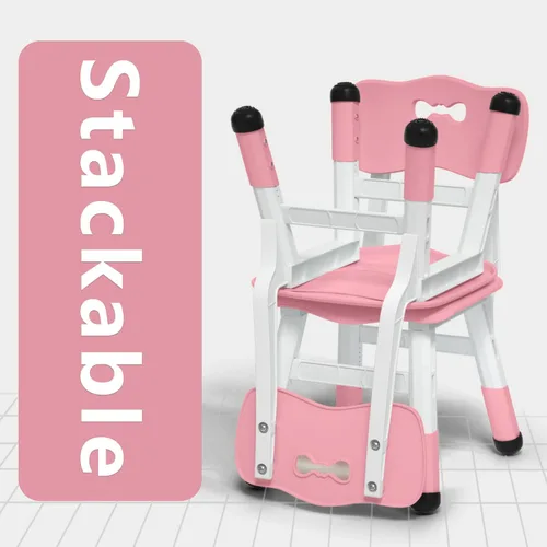 Miniatura 6 de Sillas ajustables para niños de 3 niveles ajustables para interiores adecuadas para niños de 2 a 6 años. Carga máxima de 220 libras, adecuadas