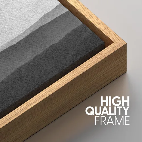 Miniatura 209 de SIGNWIN Lienzo enmarcado para pared, arte con pinceladas de flujo neutro en tonos beige abstractos, ilustraciones, arte moderno, decorativo