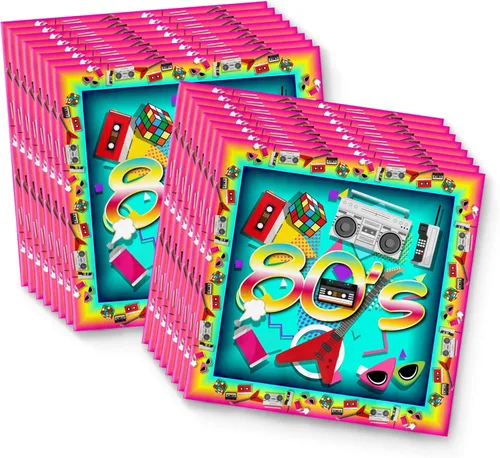 Miniatura 4 de Suministros para fiestas de los años 80 – Suministros para fiestas de cumpleaños temáticas de los 80 – Suministros de fiesta retro El juego
