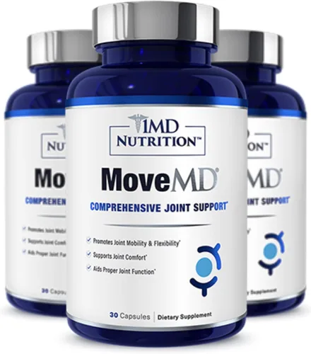Miniatura 11 de 1MD Nutrition MoveMD - Suplemento de salud para molestias y apoyo articulares. Nuestras píldoras de colágeno están hábilmente formuladas