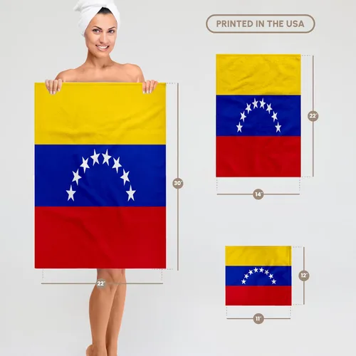 Miniatura 6 de 3D Rose Bandera Venezuela TWL_31606_1 Toalla, 15" x 22