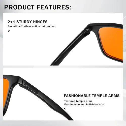 Miniatura 6 de kimorn Lentes para juegos de pantalla de computadora con bloqueo de luz azul, antifatiga y fatiga ocular para hombres y mujeres