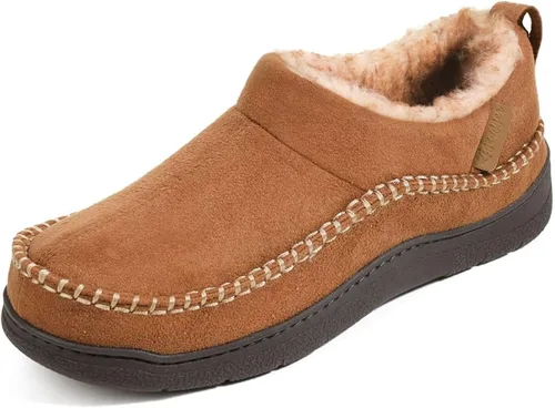 Miniatura 8 de Zigzagger - Pantuflas de tobillo estilo mocasín para hombre, para interior y exterior