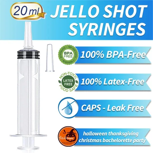 Miniatura 2 de Paquete de 100 jeringas con tapa de punta, jeringas de 20ml (0.68 fl oz) sin BPA