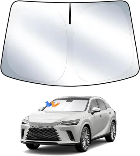 Miniatura 25 de T TGBROS Parasol para parabrisas para Honda Civic 2022-2025 2026, parasol grueso con bloqueo UV y opaca, para privacidad, plegables, 8 accesorios