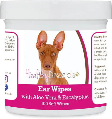 Miniatura 93 de Healthy Breeds Pastor alemán, silla de montar, toallitas de limpieza de oídos con aloe y eucalipto para perros, 100