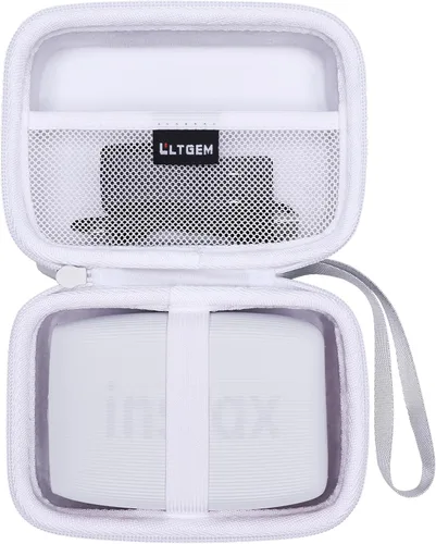 Miniatura 12 de LTGEM - Funda compatible con la impresora Fujifilm Instax Mini Link 3/2/1 para smartphone, bolsa de almacenamiento de viaje rígida - negro y gris