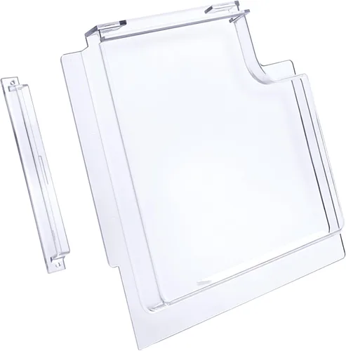 Miniatura 4 de Panel deslizante de puerta para Dexter 4701-00 RH Serie 5050, esquina de radio de plexiglás transparente y tapón 4700-00