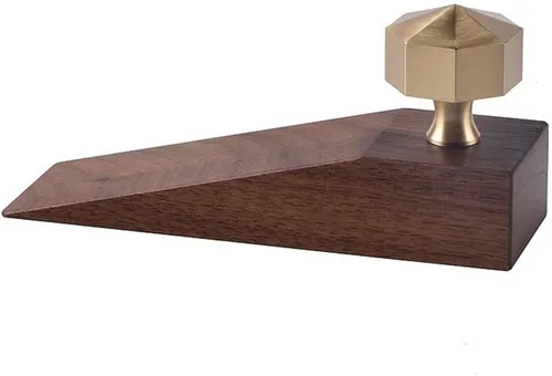 Tope de puerta decorativo de madera para puerta, cuña, múltiples superficies, estilo vintage, estilo americano, topes de puerta de madera de varios