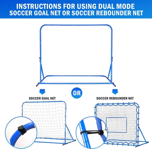 Miniatura 2 de Soccer Baseball Rebounder Net, Soccer Goal Net, Volleyball Softball Rebound Pitchback Net Quick-Switch Angle Training for Control, Passing Practice