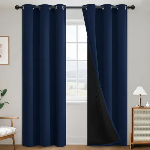 Miniatura 24 de SimpleHome - Cortinas opacas 100% para recámara, cortinas de ventana con ojales beige, con aislamiento térmico, cortinas de oscurecimiento