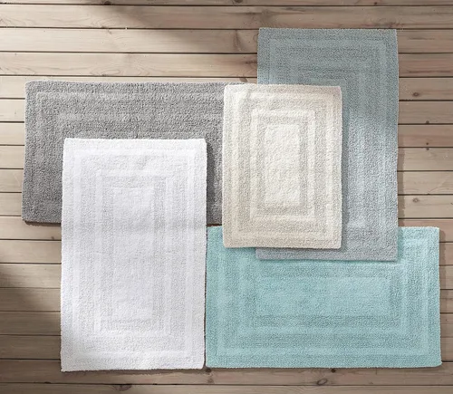 Miniatura 7 de Eddie Bauer - Alfombra de baño, alfombra de baño 100% algodón suave de felpa, altamente absorbente, de secado rápido y antideslizante