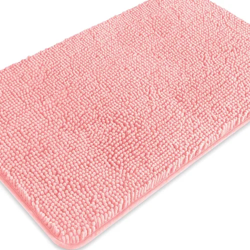 Miniatura 556 de Alfombra de baño pequeña de 12 x 18 pulgadas, lavable y absorbente, antideslizante, alfombra de baño de felpilla gruesa y suave para baño, ducha