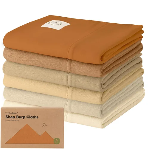 Miniatura 30 de Paños orgánicos para bebés niño y niña - Juego de 6 toallas grandes de algodón para eructar, paños para baba, súper absorbentes, ultra suaves