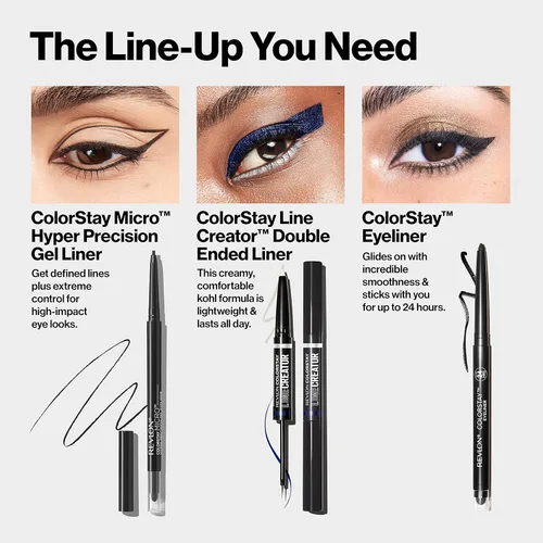 Miniatura 8 de Revlon ColorStay - Delineador de ojos de gel, maquillaje de ojos Micro Hyper Precision con difuminador integrado, impermeable, de larga duración