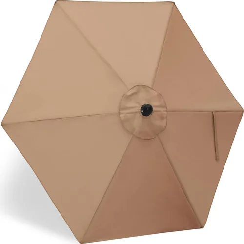 Miniatura 31 de ABCCANOPY - Sombrilla de repuesto para exteriores de 9 pies, apta para patio, con 8 varillas, color caqui