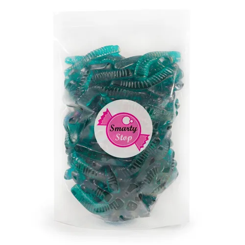 Miniatura 5 de Smarty Stop Sweet & Sour Multi Flavor, Gomitas de gusanos coloridos (1 libra (paquete de 1), frambuesa azul)