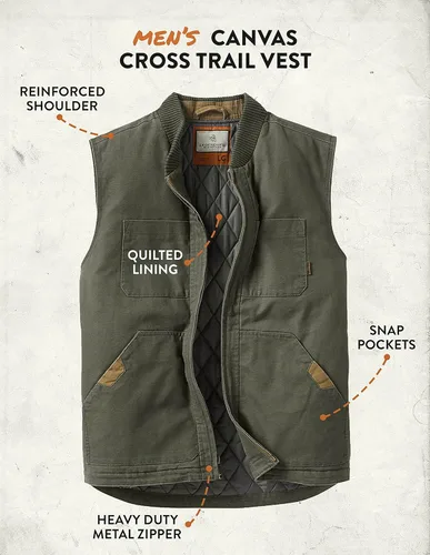Miniatura 5 de Legendary Whitetails Chaleco de lona para hombre
