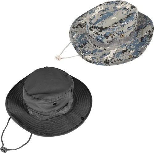 Miniatura 19 de Sombreros de sol para hombres y mujeres, sombrero de cubo UPF 50+, sombrero Boonie plegable, protección UV, senderismo, playa, pesca, safari