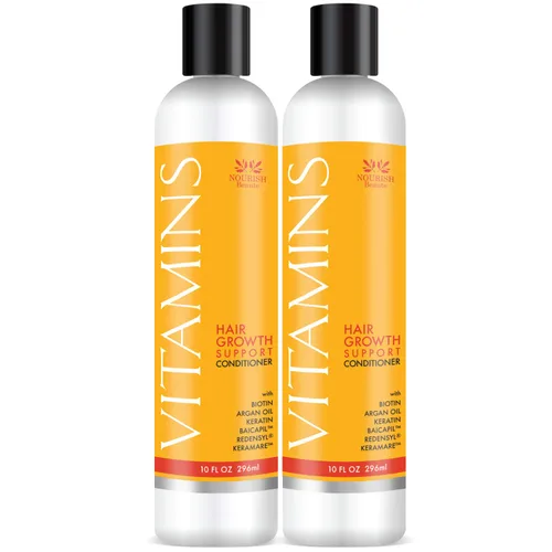 Miniatura 13 de Acondicionador para pérdida del cabello VITAMINS de Nourish Beaute, resultados potentes con bicapil patentado, suministro para 2+ meses