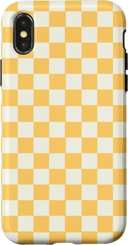 Miniatura 5 de Funda con patrón clásico de cuadros amarillo para iPhone 11