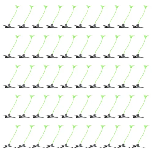 100 pinzas para el pelo de brotes de frijoles, divertidas pinzas para el cabello de plantas verdes, pasador de hierba pequeña, accesorios para el