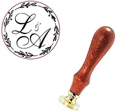 YGHM Sello de cera de sellado personalizado Logo Imagen personalizada Sello de cera de sellado personalizado Invitación de boda Sello vintage Dz-5