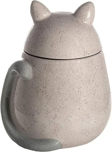 Miniatura 7 de SPOTTED DOG GIFT COMPANY Tarro de cerámica para galletas con tapa, recipiente grande para galletas y galletas, lindo almacenamiento de cocina
