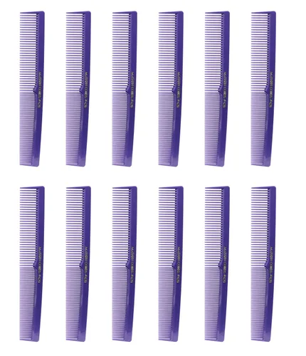 Miniatura 13 de Allegro Combs Juego de 420 peines para el cabello, 12 unidades, peluquero de goma de nitrilo, bolsillo y peines de peinado para estilistas, gris