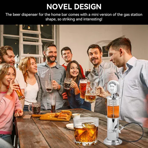 Miniatura 2 de Mini dispensador de alcohol de 1000 cc, dispensador de cerveza de una sola pistola, bomba de fiesta de barril para jugo de cerveza, bomba de picnic