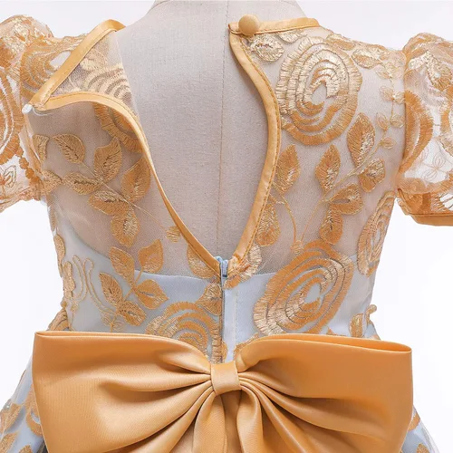 Miniatura 6 de Vestidos de flores para niñas TTYAOVO. Vestido para bodas de princesa para niñas pequeñas.