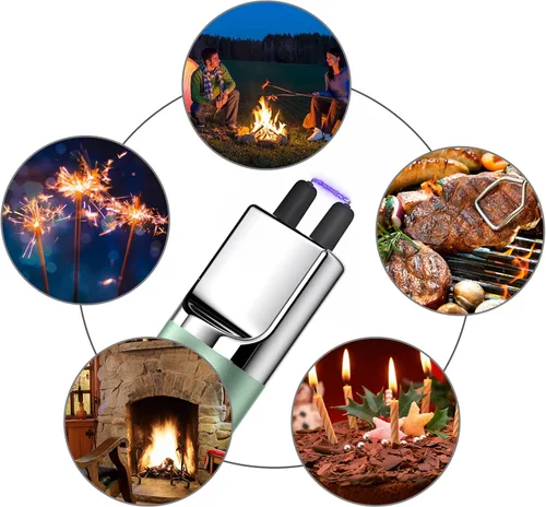 Miniatura 5 de REIDEA Encendedor S4 Encendedor electrónico de velas USB recargable con cerradura de seguridad, resistente al viento, enfriamiento rápido