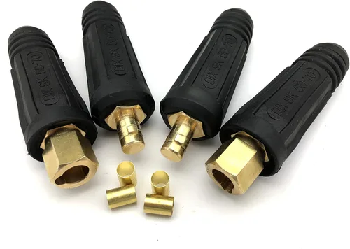 Miniatura 6 de KINGQ Junta de cable de soldadura Par de conectores rápidos Estilo DINSE 100Amp-200Amp (#6-#4) 16-25 SQ-MM 2-set