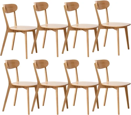 Miniatura 10 de Sillas de comedor de madera maciza 100% - Prácticas sillas de cocina - Silla de madera para comedor, cocina (1, negro)