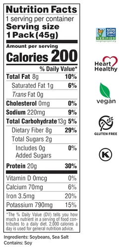 Miniatura 2 de Seapoint Farms - Edamame crujiente tostado en seco, bocadillo a base de plantas, 20 g de proteína, 2 ingredientes, sin aceites añadidos, vegano, sin