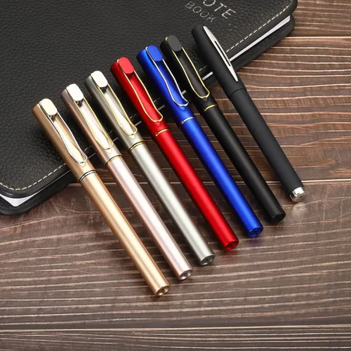 Miniatura 5 de PATIKIL Bolígrafos de gel de tinta negra, paquete de 12 bolígrafos de punta fina de 0.020 in, suministros de oficina de escritura suave con tapa Azul