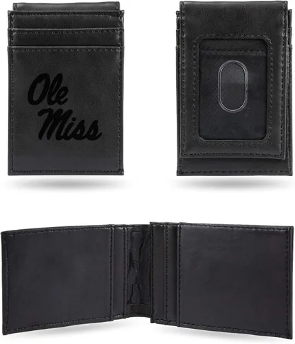 Miniatura 6 de Cartera de bolsillo frontal grabada con láser NCAA - Compacta/Cómoda/Delgada
