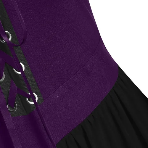 Miniatura 5 de Disfraz renacentista para mujer, vestido de fiesta de cosplay, vestido de Halloween, hombros descubiertos, vestido de manga de mariposa