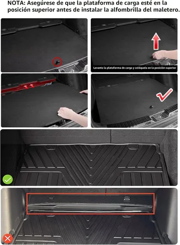 Miniatura 4 de LASFIT Alfombrillas y forro de carga para Honda CR-V 2026 2025 2024 2023 (gasolina e híbrida y e:FCEV), tapete TPE para maletero de coche para todo