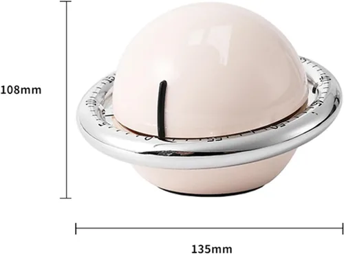 Miniatura 6 de Temporizador de cocina mecánico, lindo de cuerda de 60 minutos, temporizador manual de cuenta regresiva para niños, aula, hogar, estudio y cocina