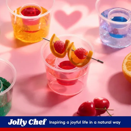 Miniatura 3 de JOLLY CHEF 100 vasos de bombardero desechables, vasos de plástico transparente de 4 onzas, altamente duraderos y reutilizables, perfectos para tomas