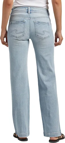Miniatura 3 de Silver Jeans Co. Pantalones de mezclilla Suki de tiro medio con curvas para mujer