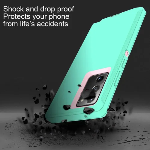 Miniatura 5 de Funda protectora de alta resistencia con protector de pantalla [3 capas] de goma resistente a prueba de impactos