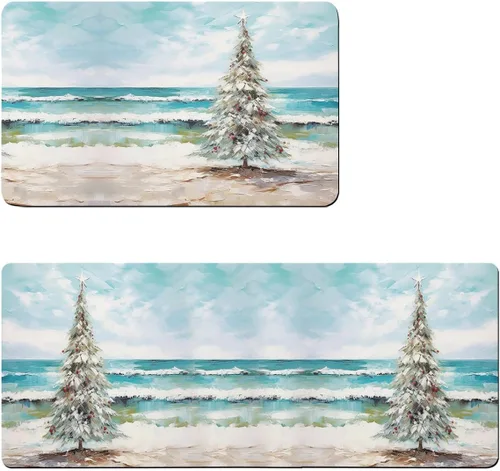 Tapete de baño de Navidad para bañera, antideslizante, de secado rápido y absorbente, tierra de diatomeas, fregadero, dormitorio, cocina, lavable,