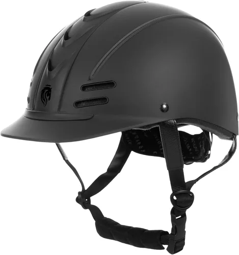 Equinavia Gardian - Casco de equitación, ligero, diseño de perfil bajo con rejillas de ventilación de flujo de aire, esfera de fácil ajuste, forro